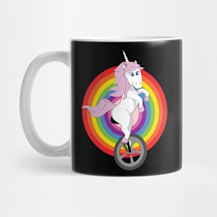 Unicorn, unibrow, unicycle Mug